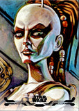 2025 Aurra Sing Topps Smugglers Outpost BLUE STELLAR ART CARD 36/99 #SAS-6