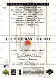 2000 Carl Yastrzemski Upper Deck Hitter's Club AUTO AUTOGRAPH #YAZ Boston Red Sox HOF