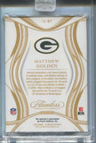 2025 Matthew Golden Panini Flawless EMERALD GREEN ROOKIE 5/5 RC #87 Green Bay Packers