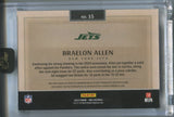 2024 Braelon Allen Panini One ROOKIE JUMBO PATCH AUTO 038/199 AUTOGRAPH RELIC #15 New York Jets