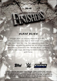 2025 Alexa Bliss Topps Finest FINISHERS BLACK REFRACTOR 05/25 #FNS-AB Friday Night Smackdown