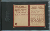 1967 Johnny Unitas Philadelphia SGC 6 #23 Baltimore Colts HOF 1975