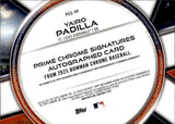 2025 Yairo Padilla Bowman Chrome PRIME CHROME SIGNATURES AUTO 32/50 AUTOGRAPH INSCRIPTION #PCS-YP St. Louis Cardinals
