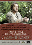 2022 Tony Way as Dontos Hollard Rittenhouse Game of Thrones The Complete Series Volume 2 INSCRIPTION AUTO AUTOGRAPH #_TOWA.3