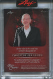 2025 Christopher Lloyd Leaf Red Carpet PURPLE FOIL AUTO 4/8 AUTOGRAPH #A-CL1 Back to the Future