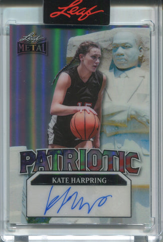 2025 Kate Harpring Leaf Metal Independence Day ROOKIE PATRIOTIC DR. MARTIN LUTHER KING JR. STATUE AUTO 1/1 ONE OF ONE AUTOGRAPH #BA-KH2 Prospect