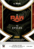 2023 AJ Styles Panini Select WWE GOLD SELECTIVE SWATCHES SHIRT 05/10 RELIC #SW-AJS Monday Night Raw