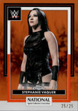 2026 Stephanie Vaquer Topps Chrome WWE The National Sports Collector Convention Exclusive Orange Refractor 25/25 #WWE-47 Monday Night Raw