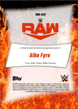 2025 Alba Fyre Topps Chrome WWE BLUE REFRACTOR RED BRAND AUTO 036/150 AUTOGRAPH #RBA-ALB Monday Night Raw