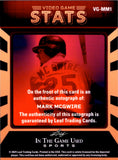2025 Mark McGwire Leaf In the Game Used VIDEO GAME STATS AUTO 3/5 AUTOGRAPH #VG-MM1 St. Louis Cardinals