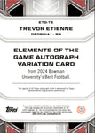 2024 Trevor Etienne Bowman University Best ELEMENTS OF THE GAME ROOKIE AUTO 059/100 AUTOGRAPH RC #ETG-TE Carolina Panthers