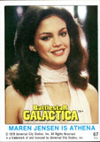 1978 Maren Jensen is Athena Topps Battlestar Galactica #67 2