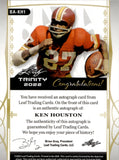 2022 Ken Houston Leaf Trinity AUTO 17/40 AUTOGRAPH #BA-KH1 Washington Redskins
