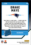 2024 Drake Maye Donruss Optic RATED ROOKIE RC #229 New England Patriots 3