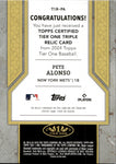 2024 Pete Alonso Topps Tier One TRIPLE JERSEY 34/49 RELIC #T1R-PA New York Mets