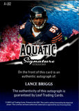 2025 Lance Briggs Leaf Signature Series BLUE CRACKED ICE AQUATIC AUTO 1/1 ONE OF ONE AUTOGRAPH #A-LB2 Chicago Bears