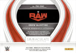 2023 Drew McIntyre Panini Immaculate WWE JUMBO SHIRT AUTO 74/99 AUTOGRAPH RELIC #PM-DMI Monday Night Raw