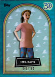 2025 Mrs. Davis Topps Toy Story 30 years BLUE REFRACTOR 40/150 #8