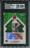 2006 Adam Wainwright Topps Finest GREEN XFRACTOR ROOKIE AUTO 01/50 AUTOGRAPH RC SGC 10/10 #142 St. Louis Cardinals 5593