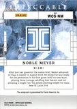 2024 Noble Meyer Panini Impeccable WATERCOLOR INK AUTO 16/49 AUTOGRAPH #WCS-NM Miami Marlins