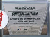 2023 Fernando Tatis Jr. Topps Series 2 FATHER'S DAY COMMEMORATIVE TEAM PATCH AUTO 11/25 AUTOGRAPH RELIC #FD-FT San Diego Padres