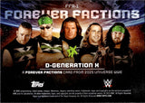 2025 Shawn Michaels Triple H X-Pac Billy Gunn Jesse James Topps Universe WWE FOREVER FACTIONS #FFA-1 D-Generation X
