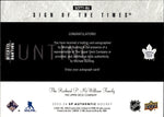 2023-24 Michael Bunting Upper Deck SP Authentic SIGNS OF THE TIMES AUTO AUTOGRAPH #SOTT1-BU Toronto Maple Leafs