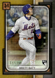 2023 Brett Baty Topps Museum Collection GOLD ROOKIE 227/299 RC #14 New York Mets