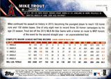 2016 Mike Trout Topps Series 1 SP VARIATION #1 Anaheim Angels 1
