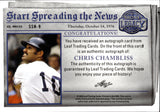 2023 Chris Chambliss Leaf A Bronx Legacy BLUE START SPREADING THE NEWS AUTO 1/7 AUTOGRAPH #SSN-9 New York Yankees