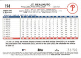 2024 J.T. Realmuto Topps Series 1 EASTER FLOWERS 26/50 #194 Philadelphia Phillies