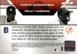 2007 Curtis Granderson Melky Cabrera Topps Co-Signers DUAL AUTO AUTOGRAPH #SC-GC Yankees Tigers