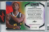 2024 Michael B. Jordan Leaf Metal THE IMMORTALS BLUE AUTO 061/100 AUTOGRAPH #IA-MBJ2 Creed
