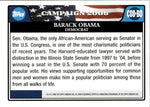 2008 Barack Obama Topps CAMPAIGN 2008 #C08-BO President of the United States 9
