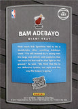 2017-18 Bam Adebayo Panini Donruss RATED ROOKIE RC #187 Miami Heat 3