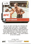 2023 Matt Brown Panini Donruss UFC RED LASER 08/75 #115 Welterweight