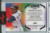 2024 Omar Vizquel Leaf Metal INSCRIPTIONS AUTO 050/100 AUTOGRAPH #MI-OV1 Cleveland Indians