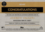 2021 Andrew Vaughn Topps ALL-STAR ROOKIE CUP AUTO AUTOGRAPH RC #RCA-AV Chicago White Sox