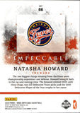 2025 Natasha Howard Panini Impeccable WNBA SILVER 37/40 #86 Indiana Fever