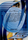 1999 Kurt Warner Collector's Edge Masters Legends ROOKIE 0568/1000 RC #ML15 St. Louis Rams HOF