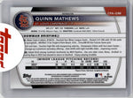 2025 Quinn Mathews Bowman Chrome 1ST BOWMAN REFRACTOR AUTO 030/499 AUTOGRAPH #CPA-QM St. Louis Cardinals