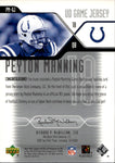 2004 Peyton Manning Upper Deck GAME DUAL JERSEY RELIC #PM-GJ Indianapolis Colts HOF