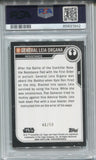 2023 General Leia Organa Topps Star Wars Chrome GOLD REFRACTOR 46/50 PSA 10 #56 1942