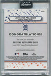 2023 Jermaine Palacios Topps Pristine ROOKIE AUTO AUTOGRAPH RC #PA-JP Detroit Tigers