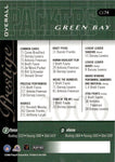 2000  Dorsey Levens Playoff Prestige OVERALL CHECKLIST AUTO AUTOGRAPH #CL74 Green Bay Packers