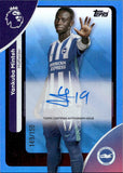 2025-26 Yankuba Minteh Autograph Topps Premier League #AC-YM 149-150 BLUE FOIL AUTO BRIGHTON & HOVE ALBION