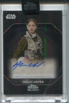 2024 Hermione Corfield as Tallie Lintra Topps Chrome Black LIGHT SIDE AUTO ENCASED #ALS-HC