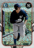 2015 Aaron Judge Bowman THE FARM'S FINEST CHROME MINI SHIMMER REFRACTOR #FFM-AJ New York Yankees