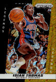 2024-25 Isiah Thomas Panini Prizm BLACK GOLD SHIMMER LEGENDS 2/8 #218 Detroit Pistons HOF