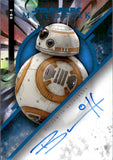 2022 Brian Herring as BB-8 Autograph Topps Star Wars Masterwork #MWA-BH BLUE FOIL AUTO 53/99